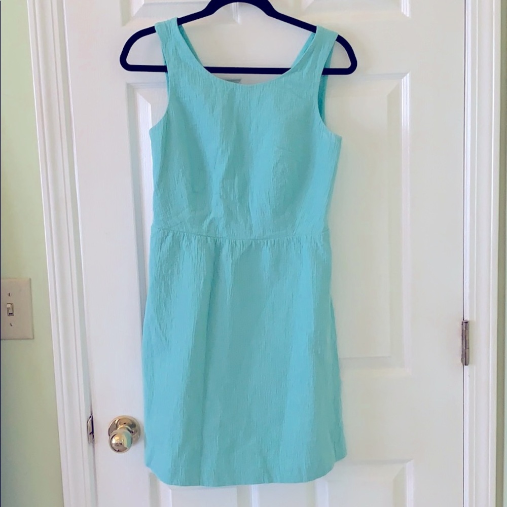 Cotton (Linen-like) Turquoise/Teal Semi-Open Back